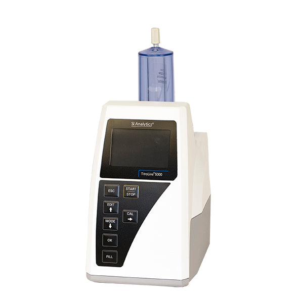 SI Analytics Titrator TitroLine® 5000 za tipične aplikacije pri analizi hrane